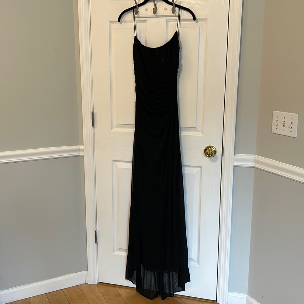 Black sequin bodycon formal dress